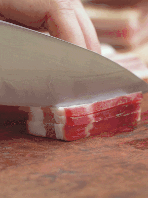 金字淡咸肉切絲。